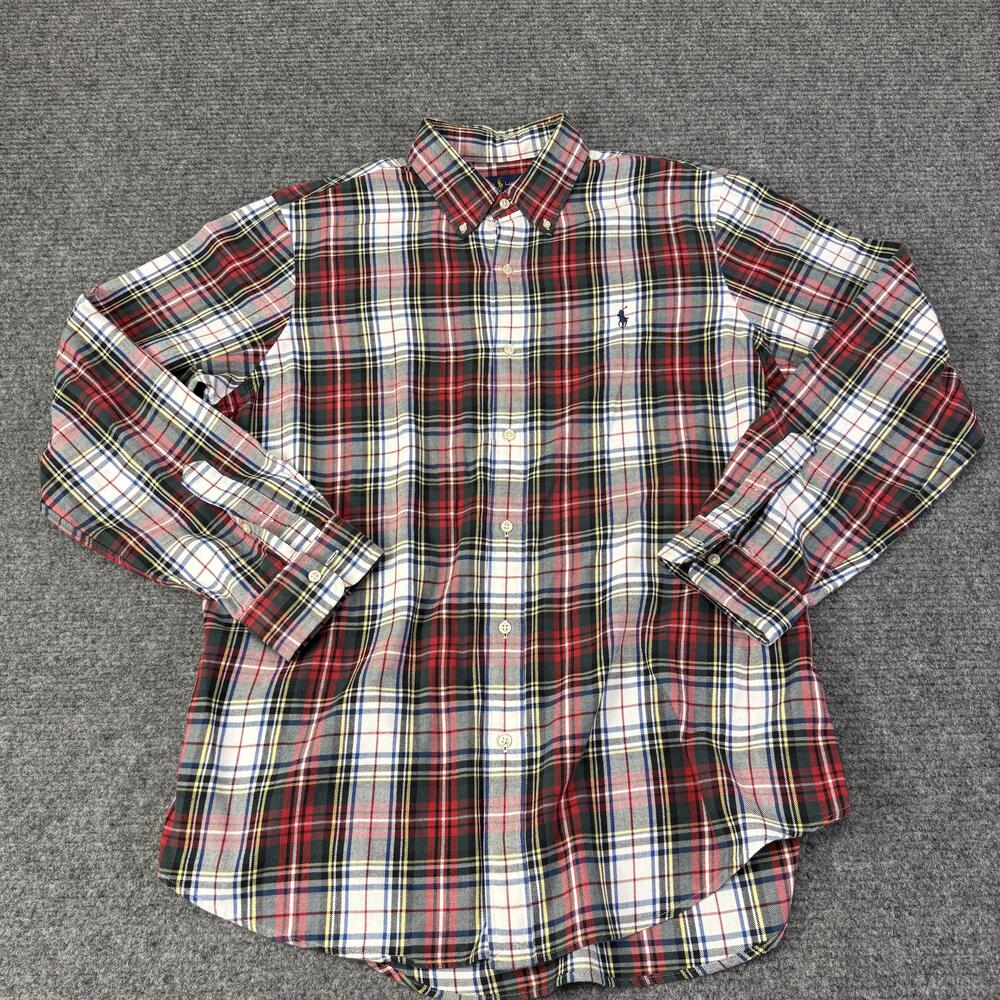 Ralph Lauren Shirt Mens XL Multicolor Plaid Button Down Classic Fit Flannel
